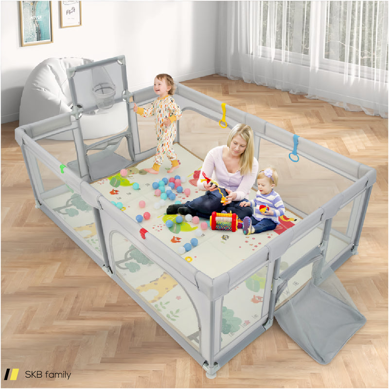 Large Baby Playpen With Mat And Ocean Balls 240515-229166