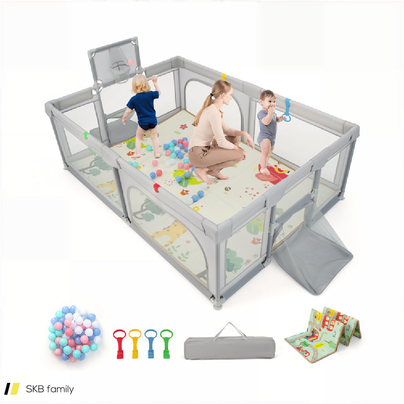 Large Baby Playpen With Mat And Ocean Balls 240515-229166