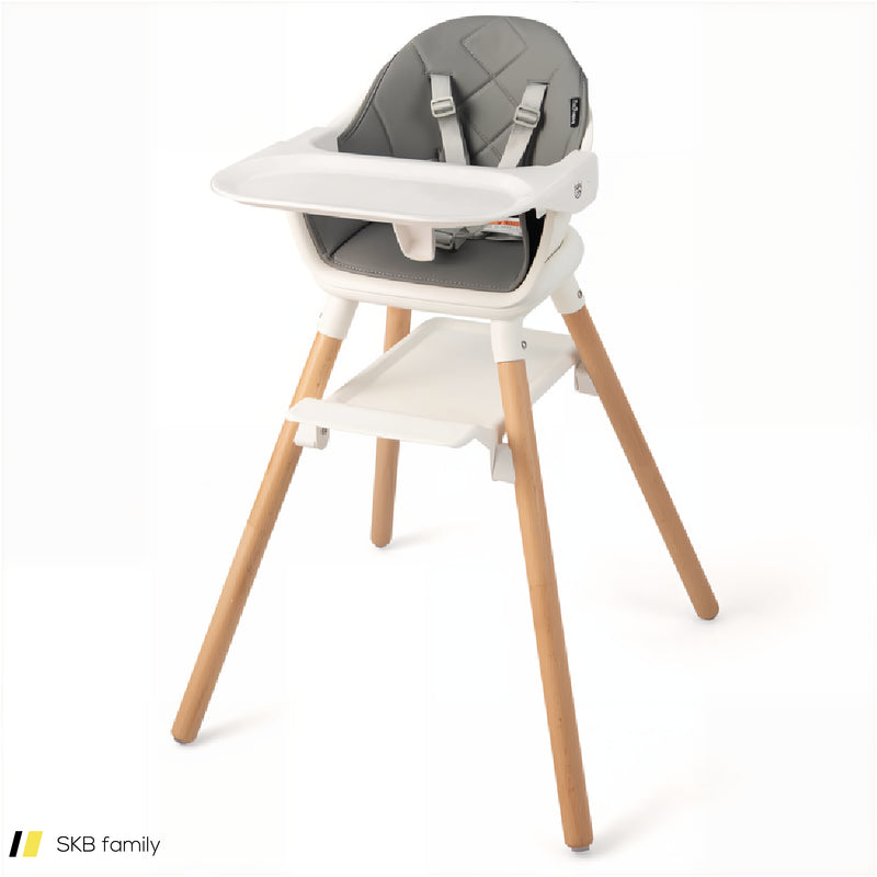 6 In 1 Convertible Highchair With Safety Harness And Removable Tray 240515-229169