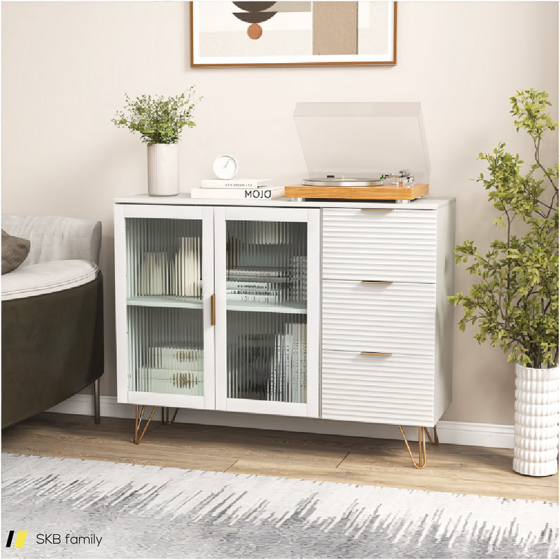 Modern Sideboard Buffet Cabinet With 2 Doors And 3 Drawers For Living Room Dining Room 240515-229178