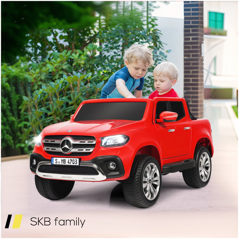 12v 2-Seater Kids Ride On Car Licensed Mercedes Benz X Class Rc With Trunk 240515-229181