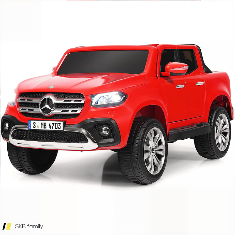 12v 2-Seater Kids Ride On Car Licensed Mercedes Benz X Class Rc With Trunk 240515-229181