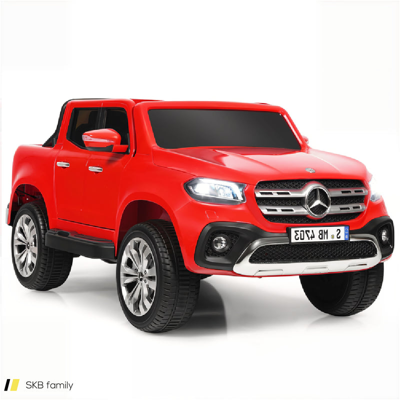 12v 2-Seater Kids Ride On Car Licensed Mercedes Benz X Class Rc With Trunk 240515-229181