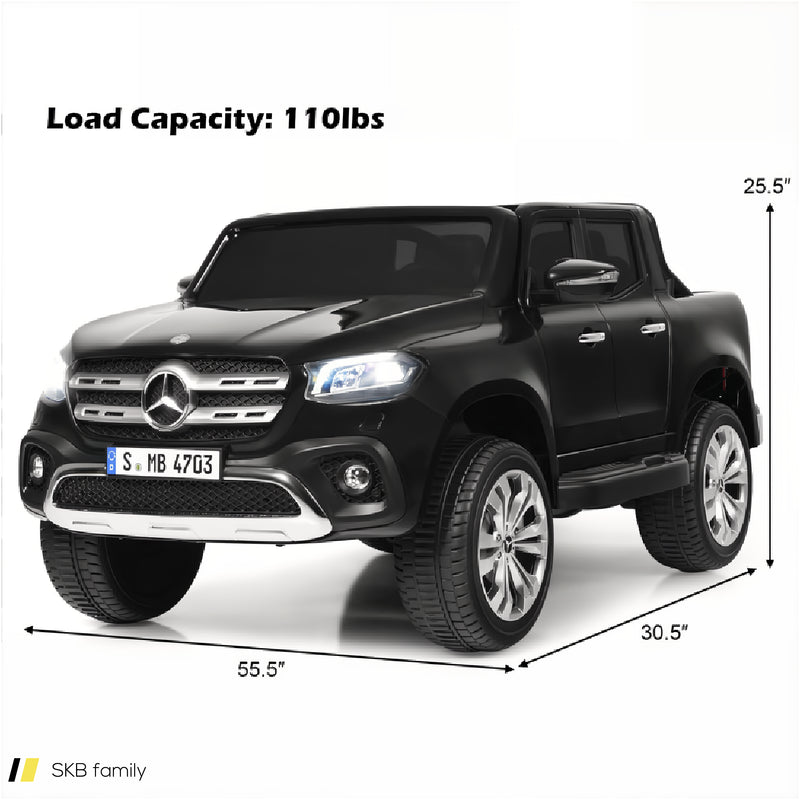 12v 2-Seater Kids Ride On Car Licensed Mercedes Benz X Class Rc With Trunk 240515-229181