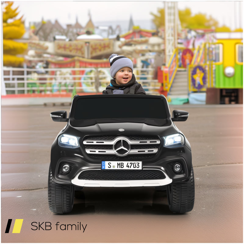 12v 2-Seater Kids Ride On Car Licensed Mercedes Benz X Class Rc With Trunk 240515-229181