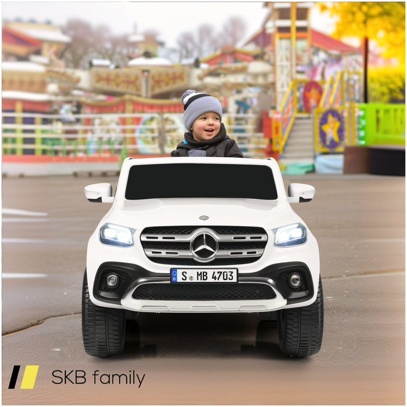 12v 2-Seater Kids Ride On Car Licensed Mercedes Benz X Class Rc With Trunk 240515-229181