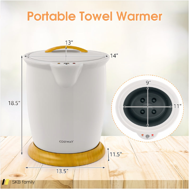 Bathroom Towel Warmer Bucket With Fragrance Holder And Auto Shut 240515-229194