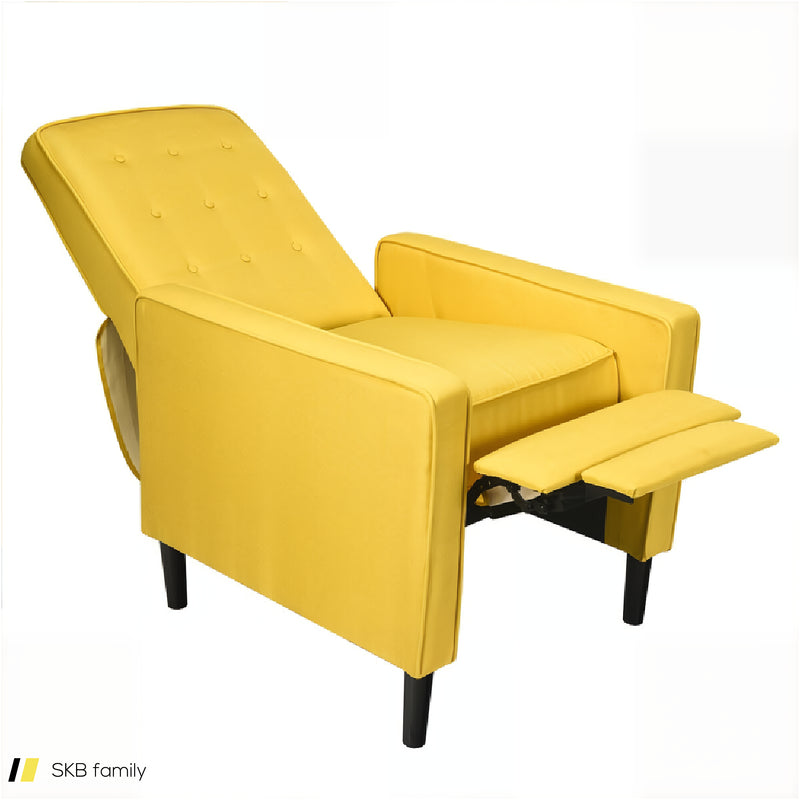 Modern Fabric Push-Back Recliner Chair With Button-Tufted Back And Thick Cushion 240515-229195