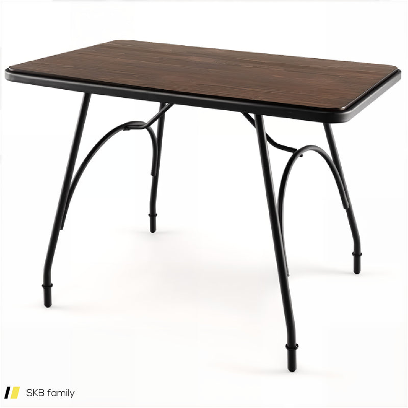 43 X 27.5 Inch Industrial Style Dining Table With Adjustable Feet 240515-229201