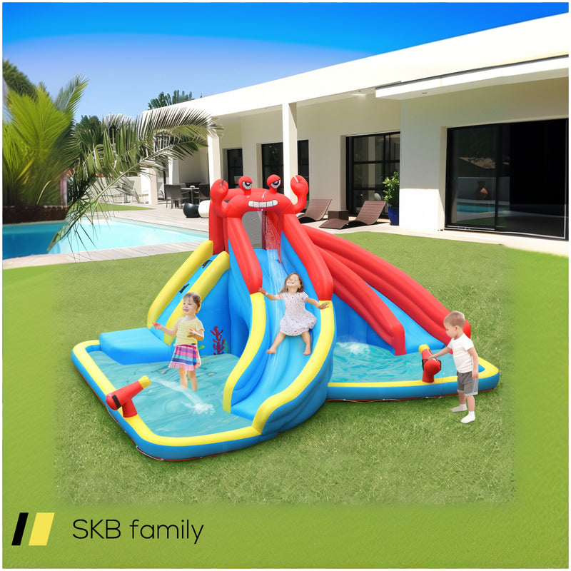 Inflatable Water Slide Bounce House With Water Cannon With 750w Blower 240515-229208