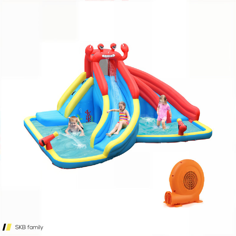 Inflatable Water Slide Bounce House With Water Cannon With 750w Blower 240515-229208