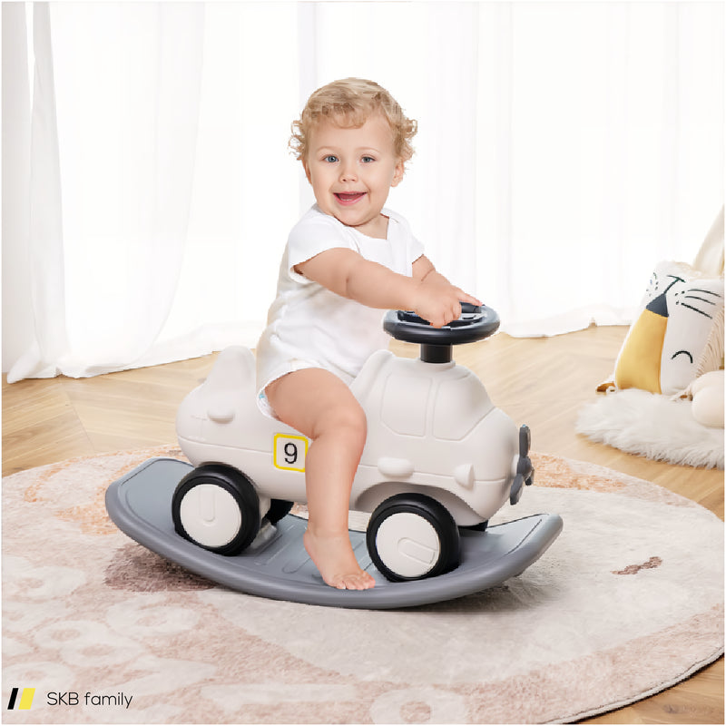 3-In-1 Rocking Horse And Sliding Car With Detachable Balance Board 240515-229212