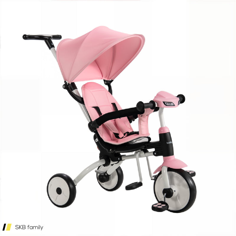 6-In-1 Foldable Baby Tricycle Toddler Stroller With Adjustable Handle 240515-229215