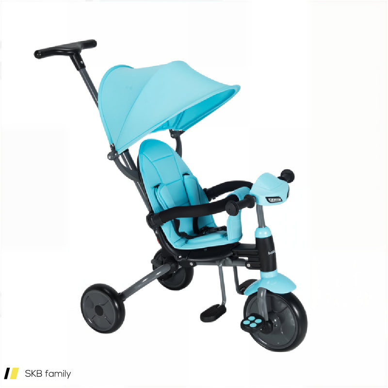 6-In-1 Foldable Baby Tricycle Toddler Stroller With Adjustable Handle 240515-229215