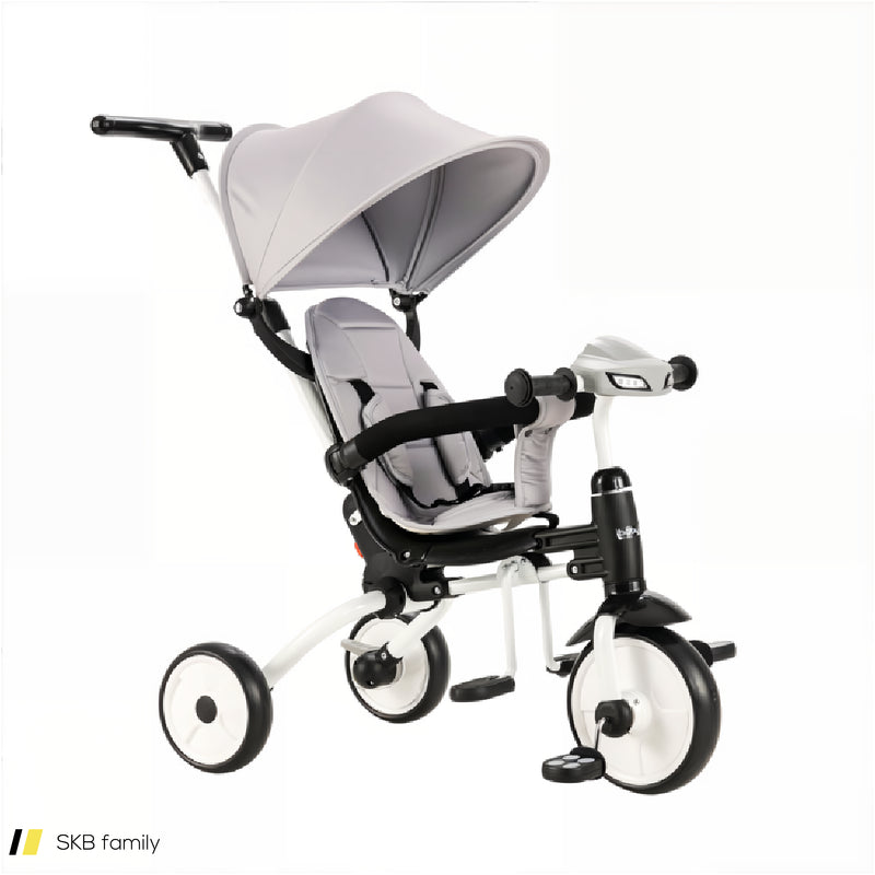 6-In-1 Foldable Baby Tricycle Toddler Stroller With Adjustable Handle 240515-229215