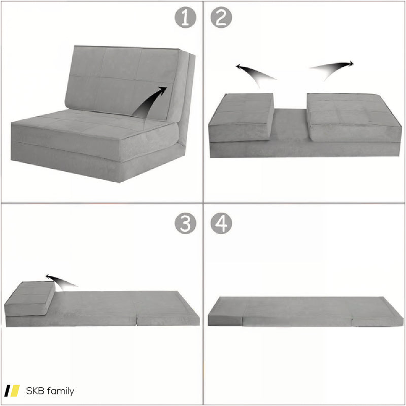 Convertible Lounger Folding Sofa Sleeper Bed 240515-229224