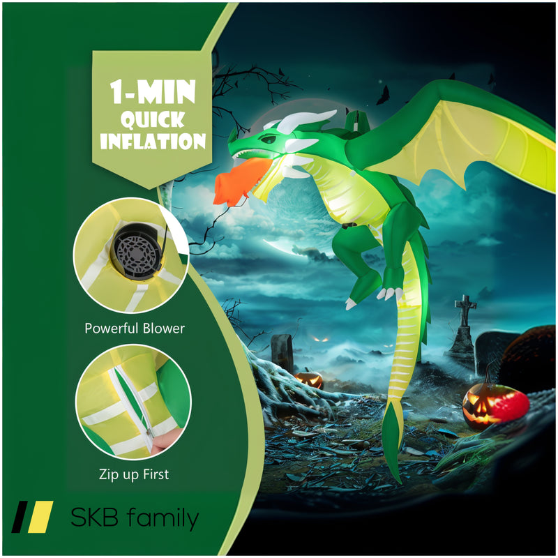 5 Feet Hanging Halloween Inflatable Dragon 240515-229230