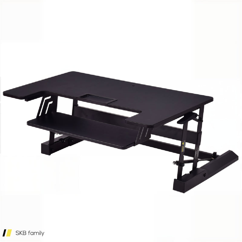 Height Adjustable Lift Rising Laptop Desk With Pen Slot 240515-229232