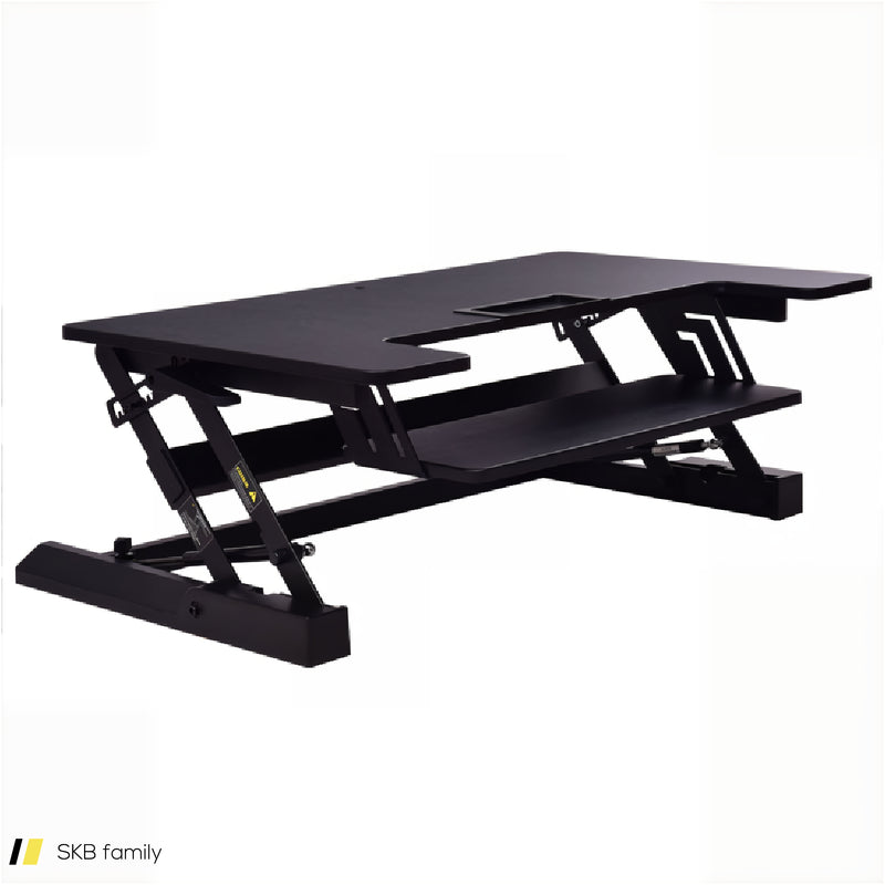 Height Adjustable Lift Rising Laptop Desk With Pen Slot 240515-229232