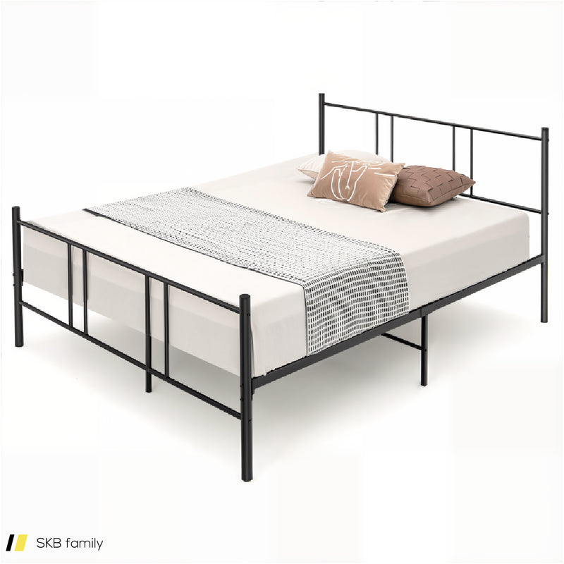 Full/Queen Size Platform Bed Frame With High Headboard 240515-229233