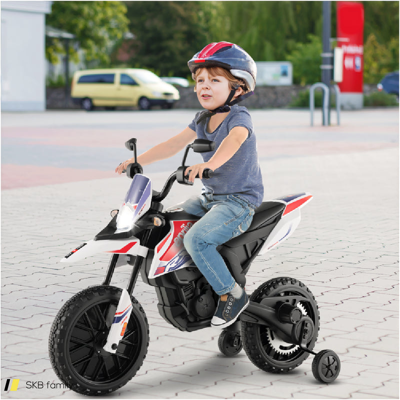 Aprilia Licensed Kids Ride On Motorcycle With 2 Training Wheels 240515-229245