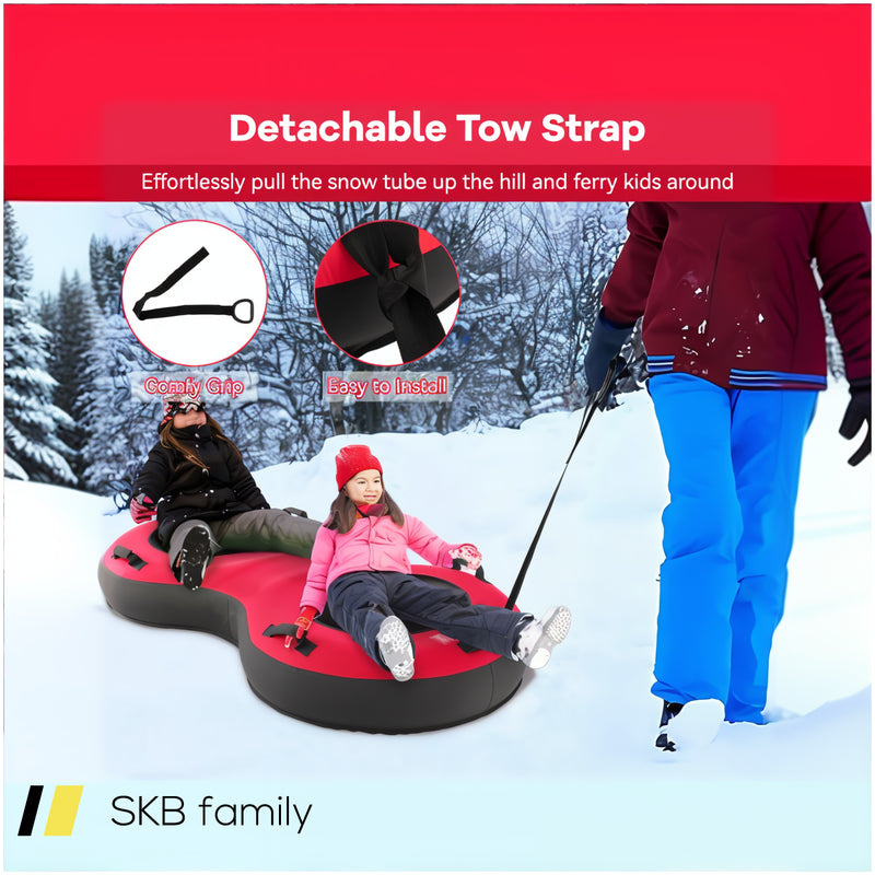 80&Quot; 2-Person Inflatable Snow Sled For Kids And Adults 240515-229253