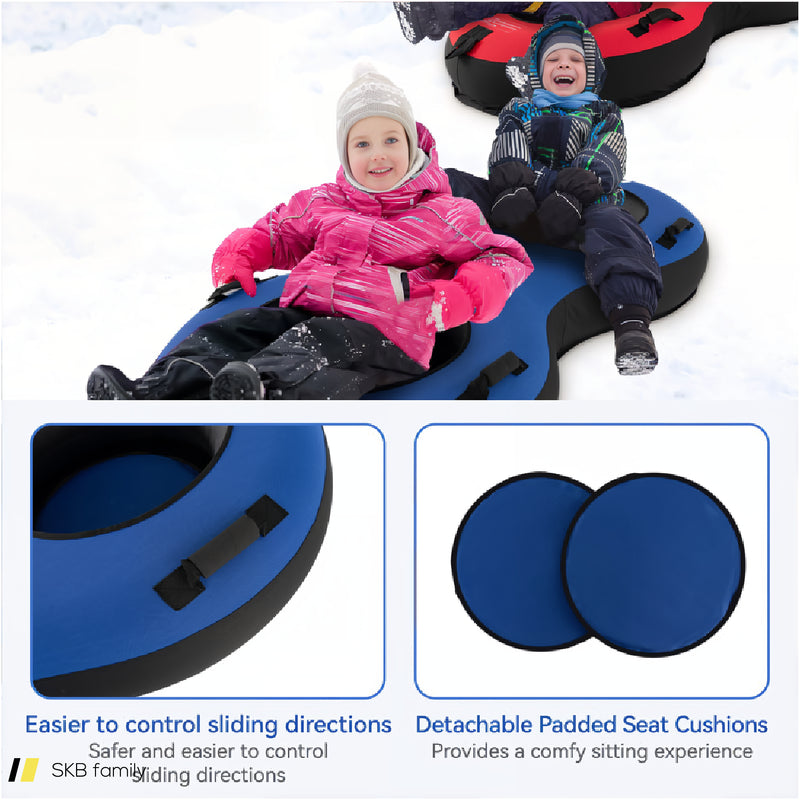 80&Quot; 2-Person Inflatable Snow Sled For Kids And Adults 240515-229253