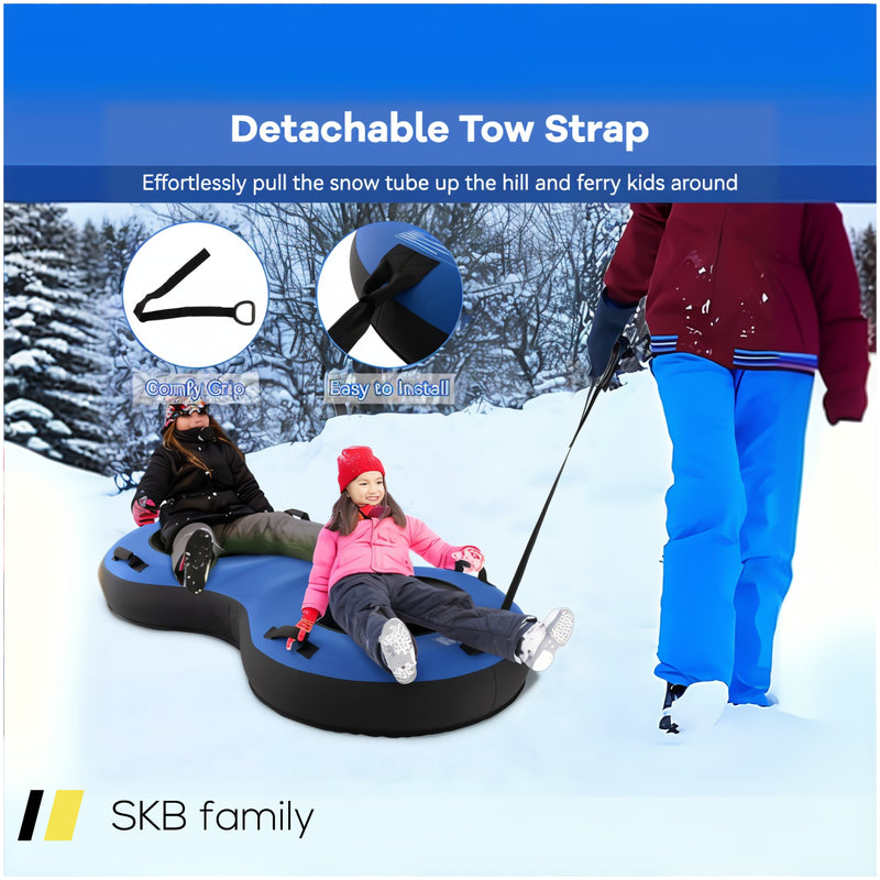 80&Quot; 2-Person Inflatable Snow Sled For Kids And Adults 240515-229253