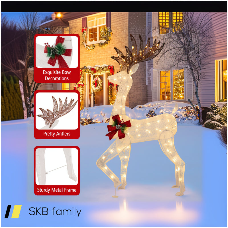 3-Piece Pre-Lit Christmas Reindeer Family With 230 Warm White Led Lights 240615-229265