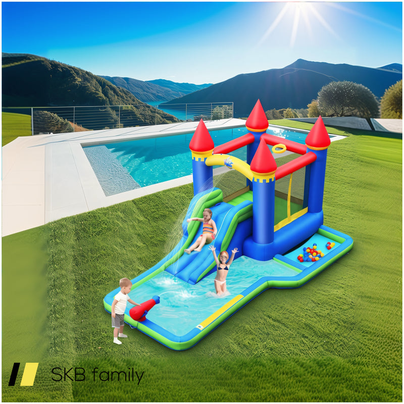 Kids Inflatable Bounce House Water Slide Without Blower 240615-229276