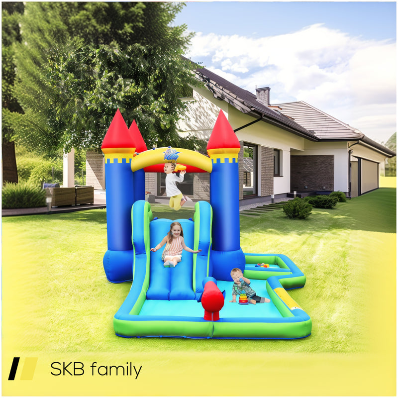 Kids Inflatable Bounce House Water Slide Without Blower 240615-229276