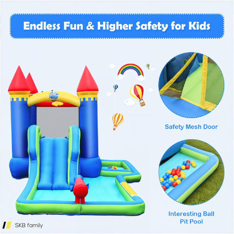 Kids Inflatable Bounce House Water Slide Without Blower 240615-229276