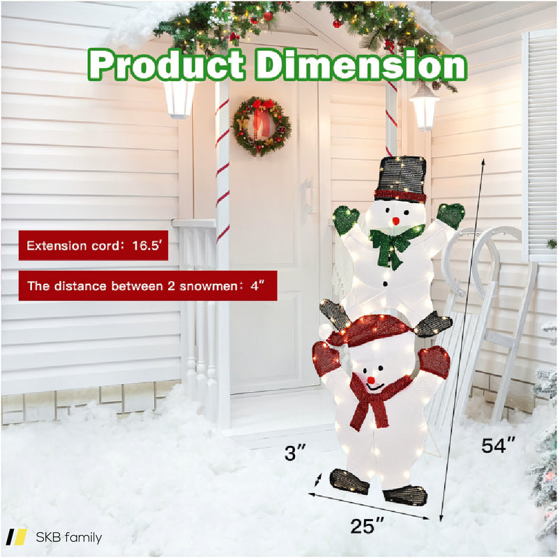 54 Inch Snowman Xmas Decorations With Ul Certified Plug 240615-229278