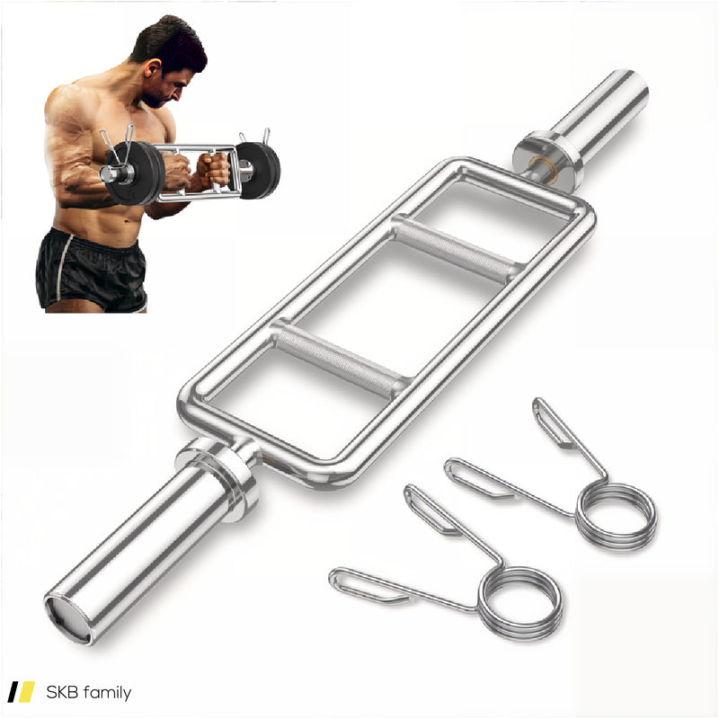 700 Lbs Olympic Triceps Bar With Knurled Handles For Squats, Deadlifts, Shrugs 240615-229279