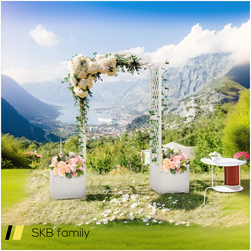 Garden Arbor With Planter 240615-229283