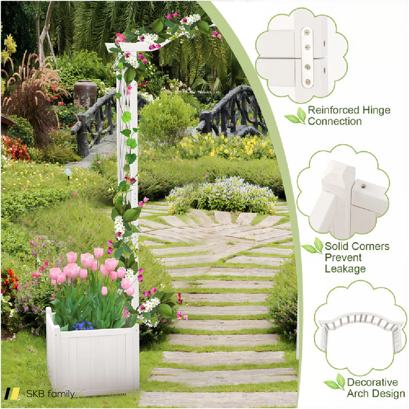 Garden Arbor With Planter 240615-229283