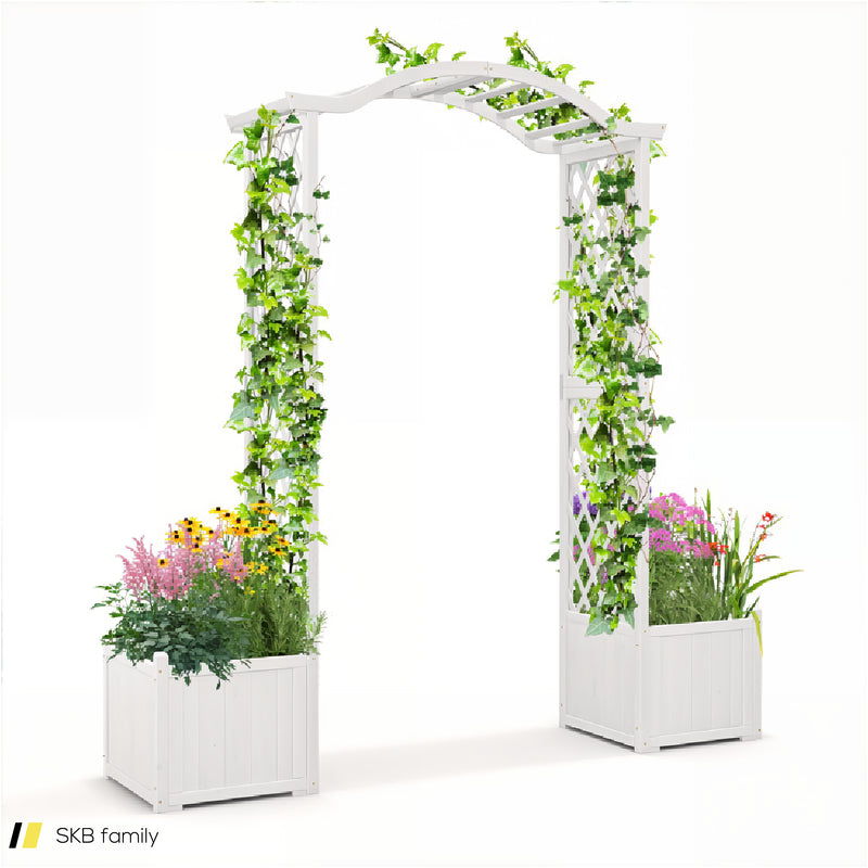 Garden Arbor With Planter 240615-229283