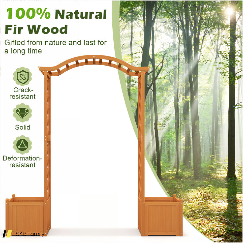 Garden Arbor With Planter 240615-229283