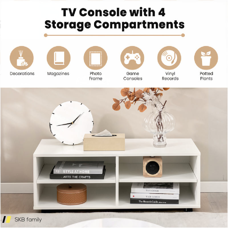 4-Cube Tv Stand For Tv Up To 45 Inch With 5 Positions Adjustable Shelves 240615-229285