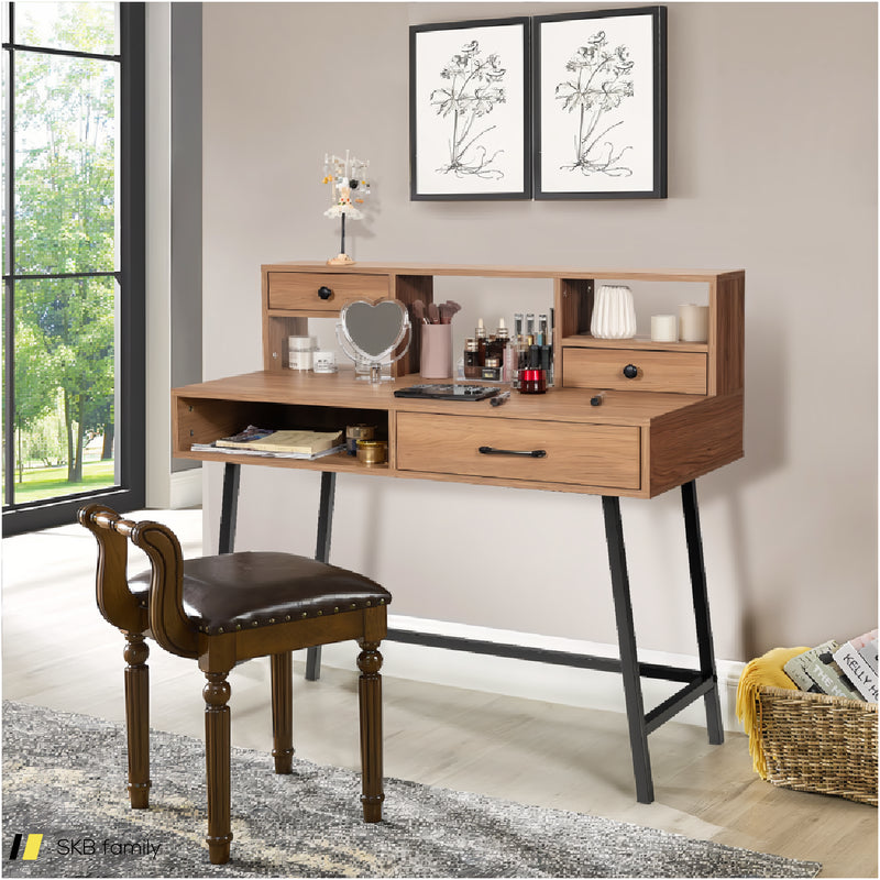 42-Inch Vanity Desk With Tabletop Shelf And 2 Drawers 240615-229288