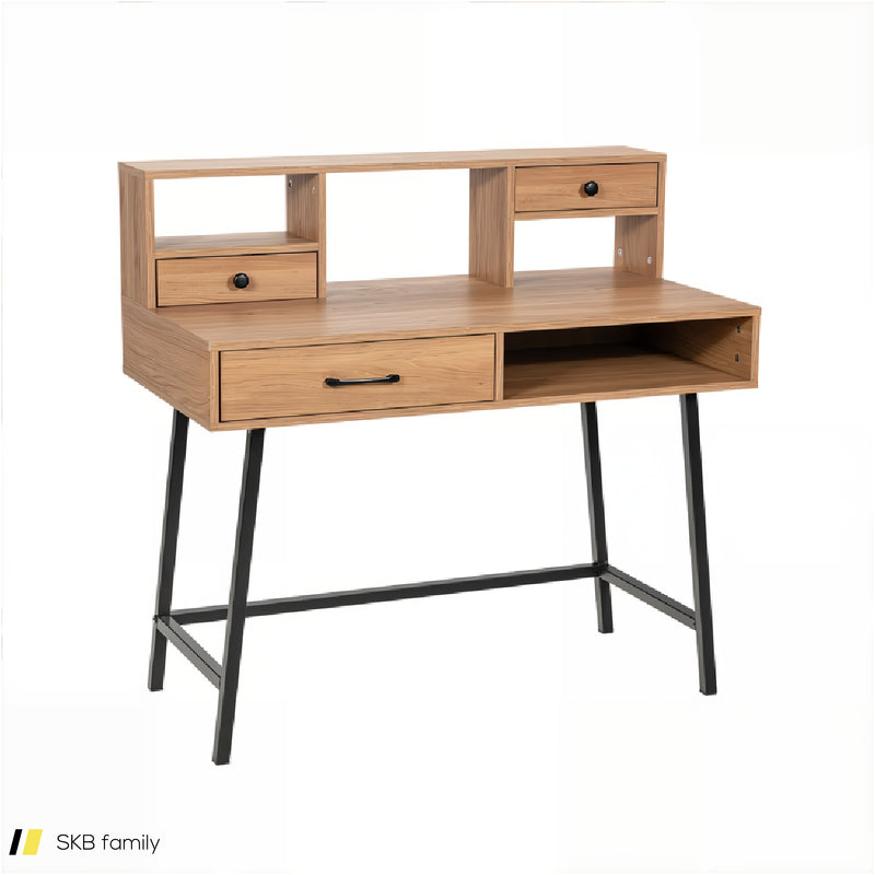 42-Inch Vanity Desk With Tabletop Shelf And 2 Drawers 240615-229288