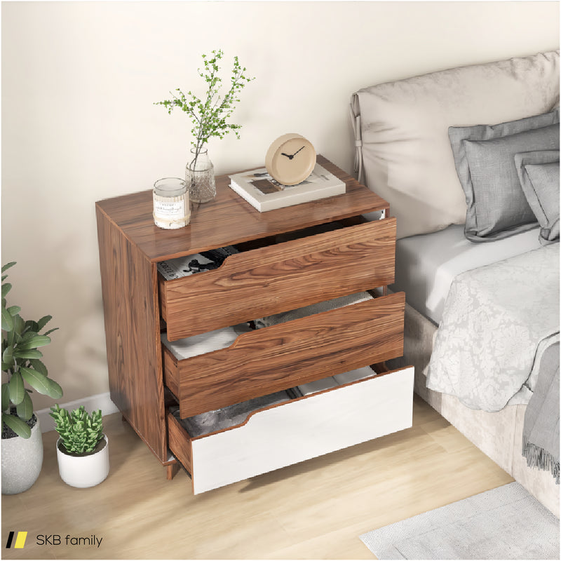 Rustic Farmhouse Wooden Storage Dresser For Bedroom Living Room 240615-229289