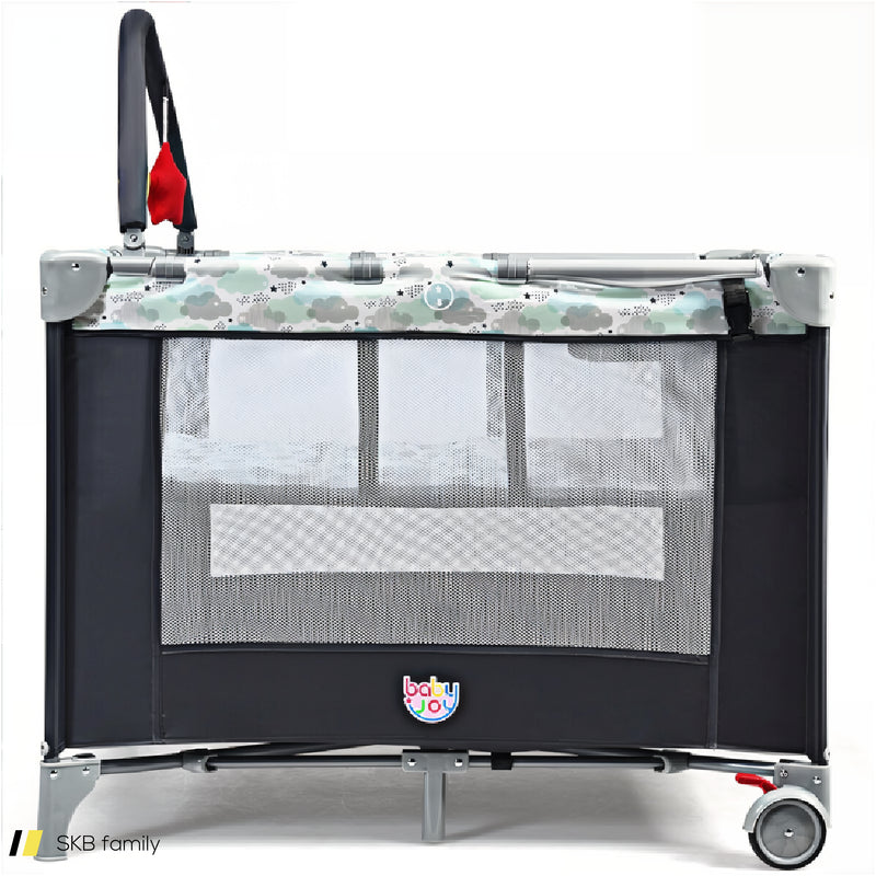 Portable Baby Playard Playpen Nursery Center With Changing Station 240615-229298