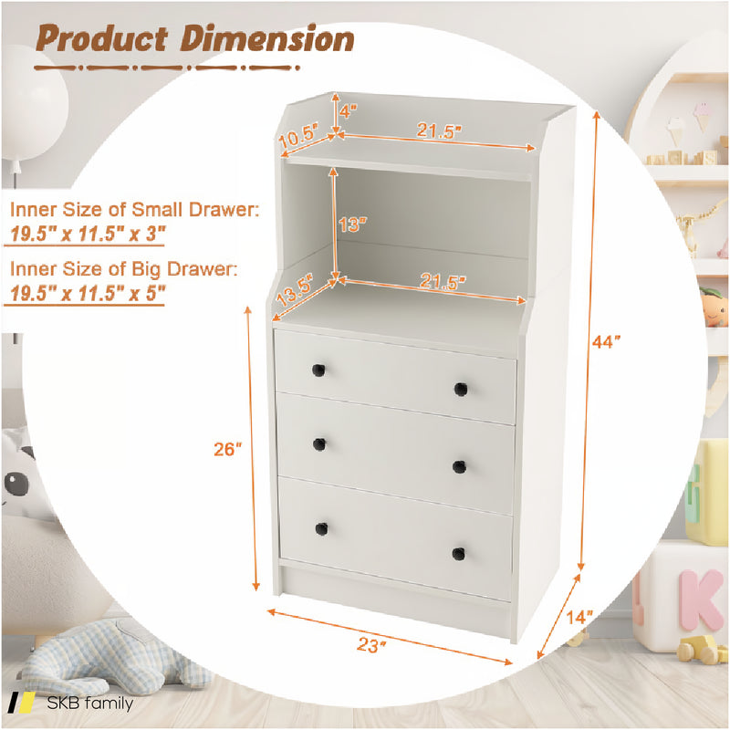 Modern Storage Dresser With Anti-Toppling Device 240615-229301