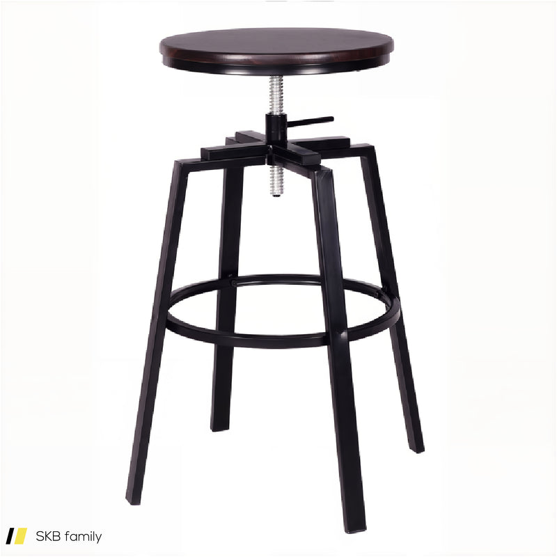 Set Of 2 Adjustable Vintage Bar Stool 240615-229312