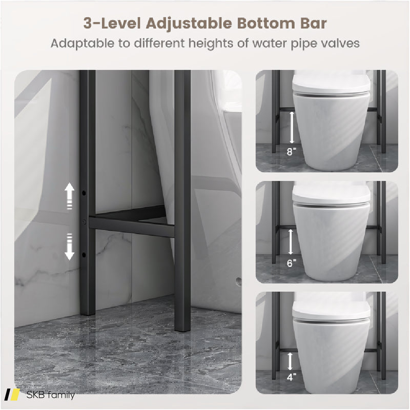 3-Tier Over-The-Toilet Bathroom Spacesaver Storage Rack 240615-229320