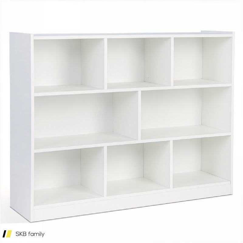 3-Tier Open Bookcase 8-Cube Floor Standing Storage Shelves 240615-229328