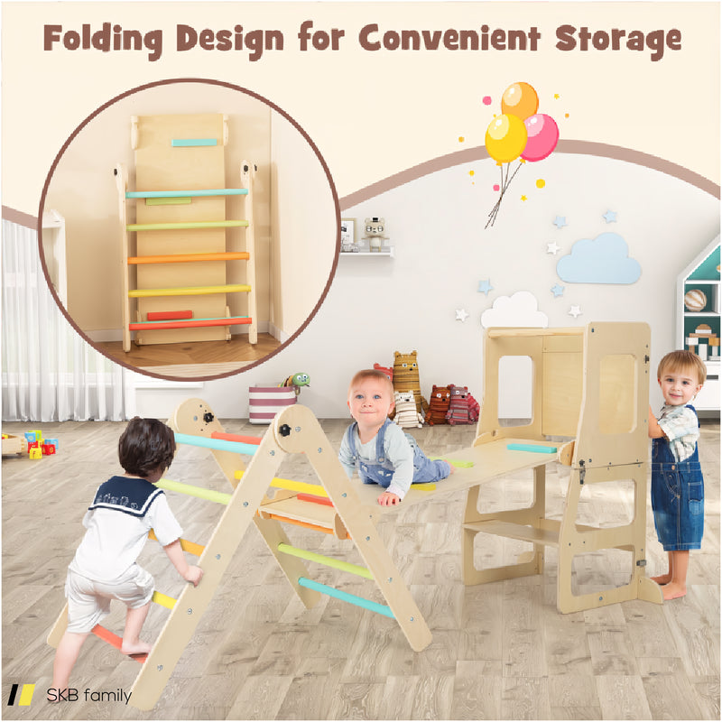 7-In-1 Toddler Climbing Toy Connected Table And Chair Set For Boys And Girls Aged 3-14 Years Old 240615-229329