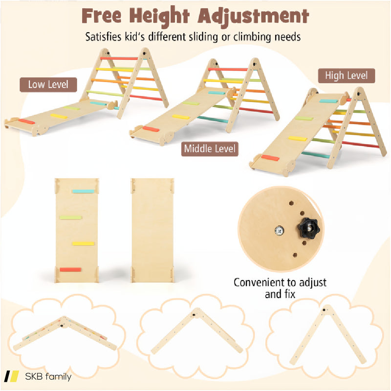 7-In-1 Toddler Climbing Toy Connected Table And Chair Set For Boys And Girls Aged 3-14 Years Old 240615-229329