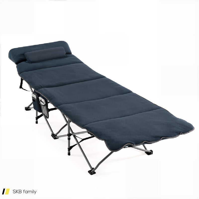 Folding Retractable Travel Camping Cot With Mattress And Carry Bag 240615-229330